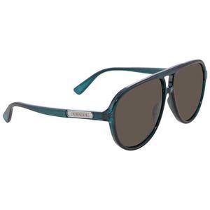 NEW Gucci Brown and Blue Aviator Men's Sunglasses